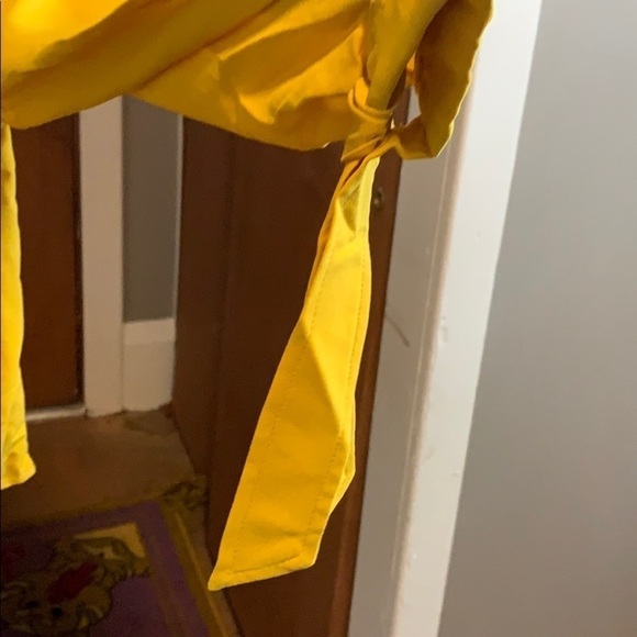 Rachel Zoe mustard long sleeve button front blouse - Picture 4 of 9